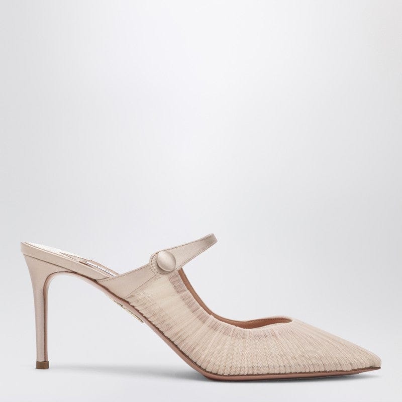 Hells Aquazzura - Voile Mule 75 powder pink - 38 IT Brand