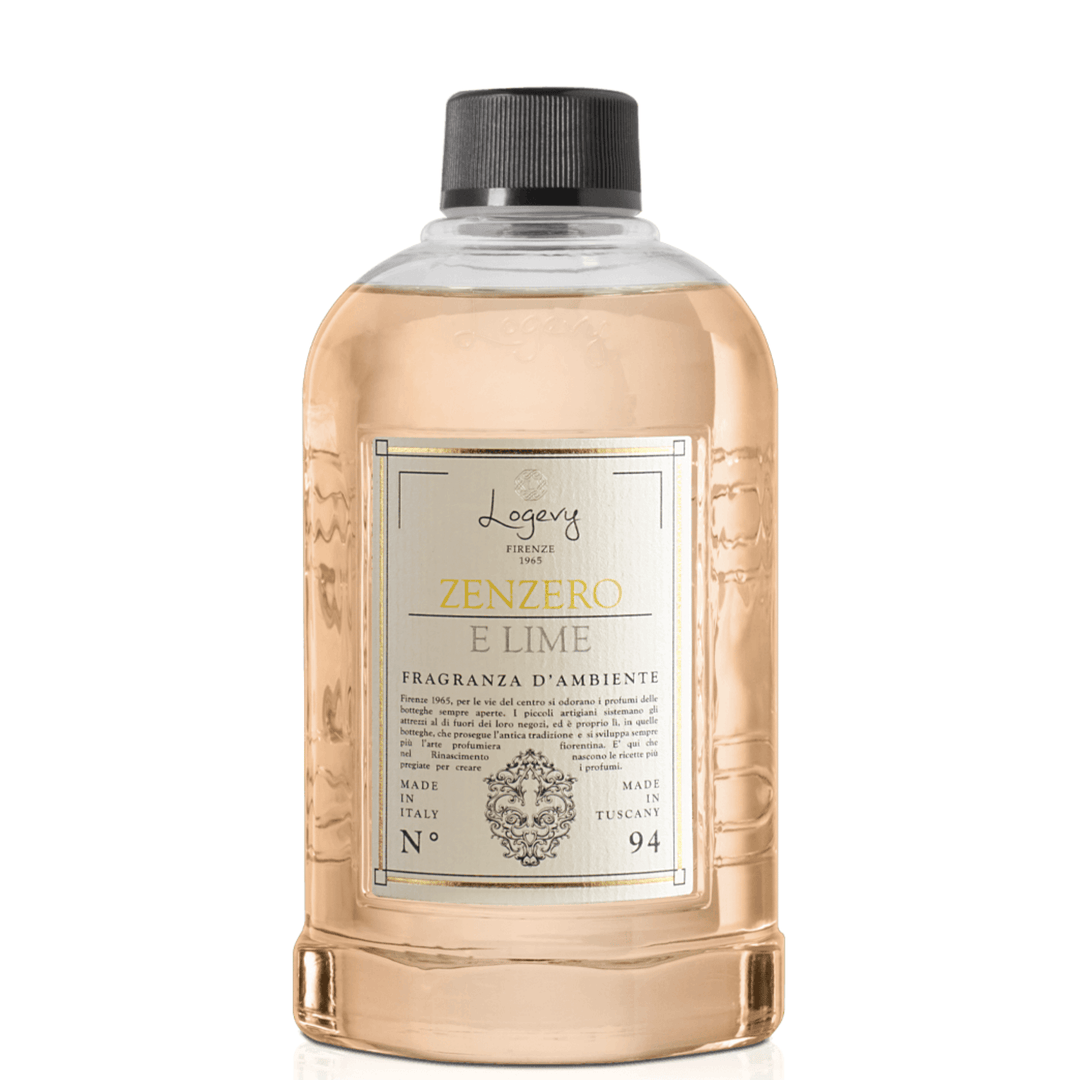 Home Diffuser 500ml Refill Logevy Ginger and Lime Home Fragrance Brand