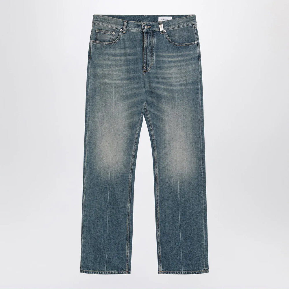 Alexander McQueen - Faded blue jeans Brand Jeans 48 IT