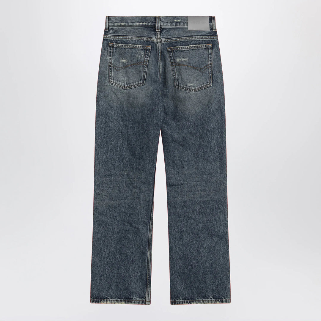 Balenciaga - Vintage blue jeans with worn effect Brand Jeans
