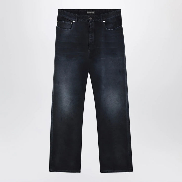 Balenciaga - Wide-leg blue washed-effect jeans Brand Jeans 31