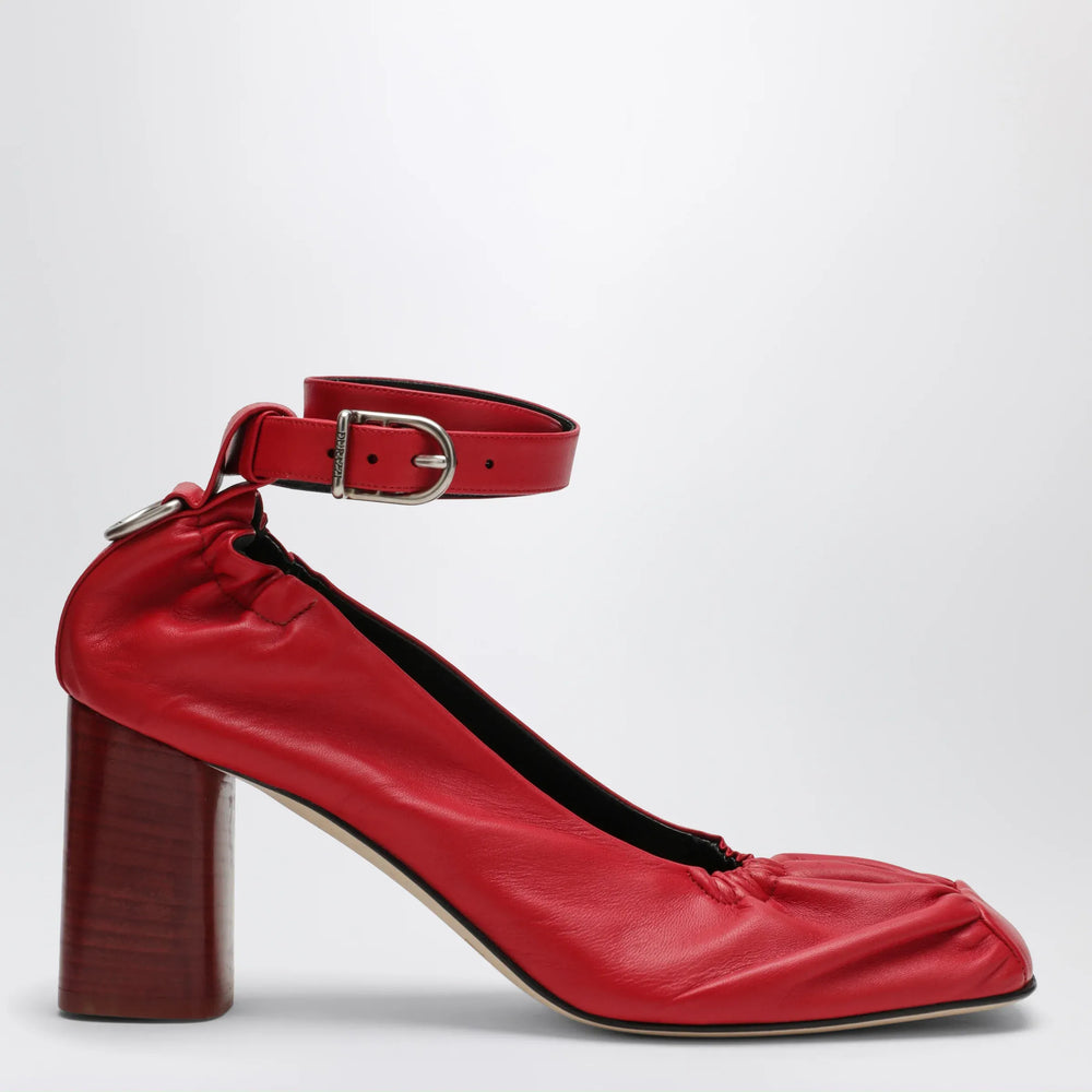 Durazzi Milano - Red décolleté with D-Ring logo Brand Jewelry 37 IT