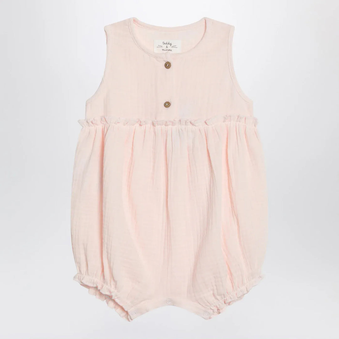 Teddy &amp; Minou - Pink cotton romper Brand Jumpsuits &amp; Rompers 12M
