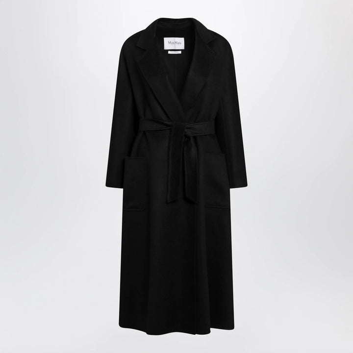 Max Mara - Black Ludmilla Icon Coat in cashmere Brand 40  IT