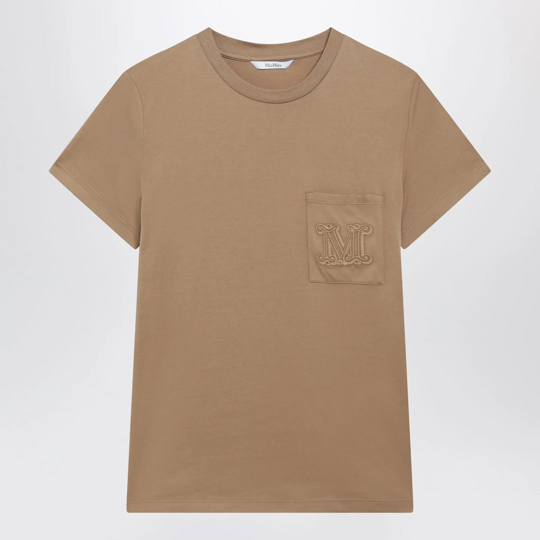 Max Mara - Camel cotton jersey T-shirt Brand XS