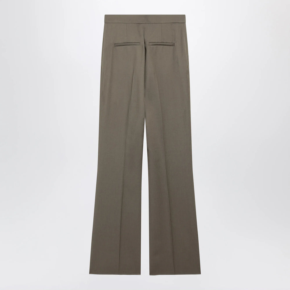 Max Mara - Camel Wool Gabardine Trousers Brand