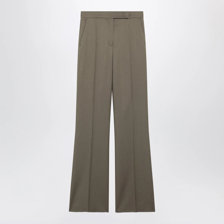 Max Mara - Camel Wool Gabardine Trousers Brand 40  IT
