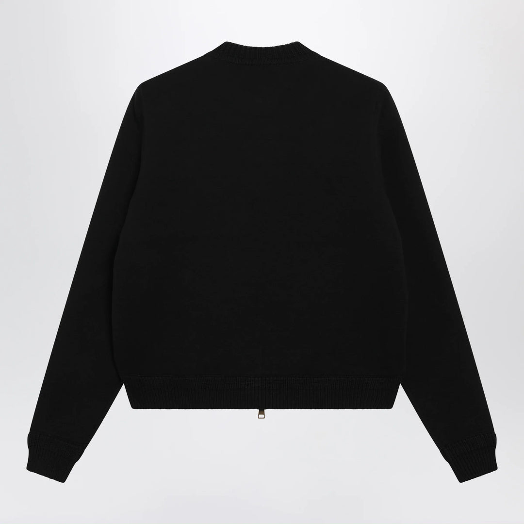 Moncler - Black padded zip-up sweatshirt Brand