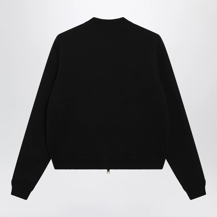 Moncler - Black padded zip-up sweatshirt Brand