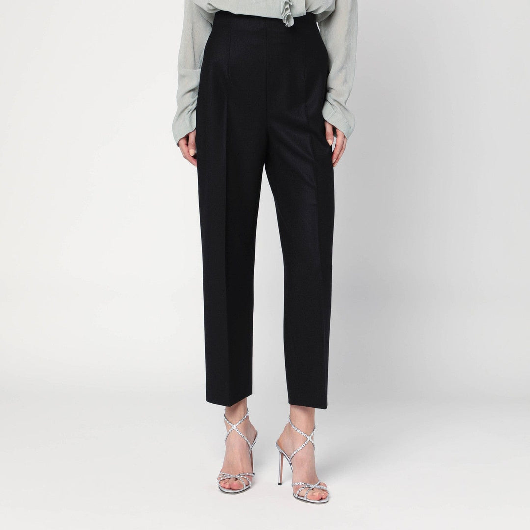 Pants 40  IT Alberta Ferretti - Black wool-blend trousers Brand
