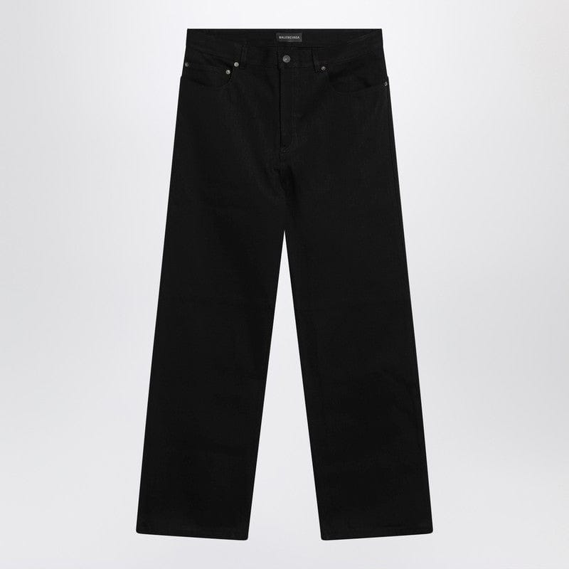 Pants Balenciaga - Black cotton denim trousers - 31 Brand