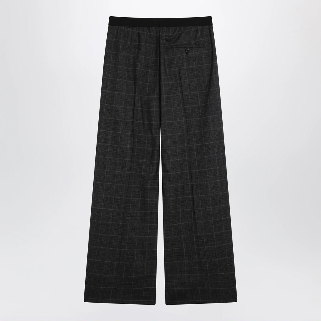 Balenciaga - Dark grey tartan trousers Brand Pants