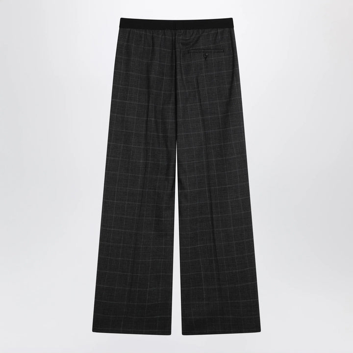 Balenciaga - Dark grey tartan trousers Brand Pants
