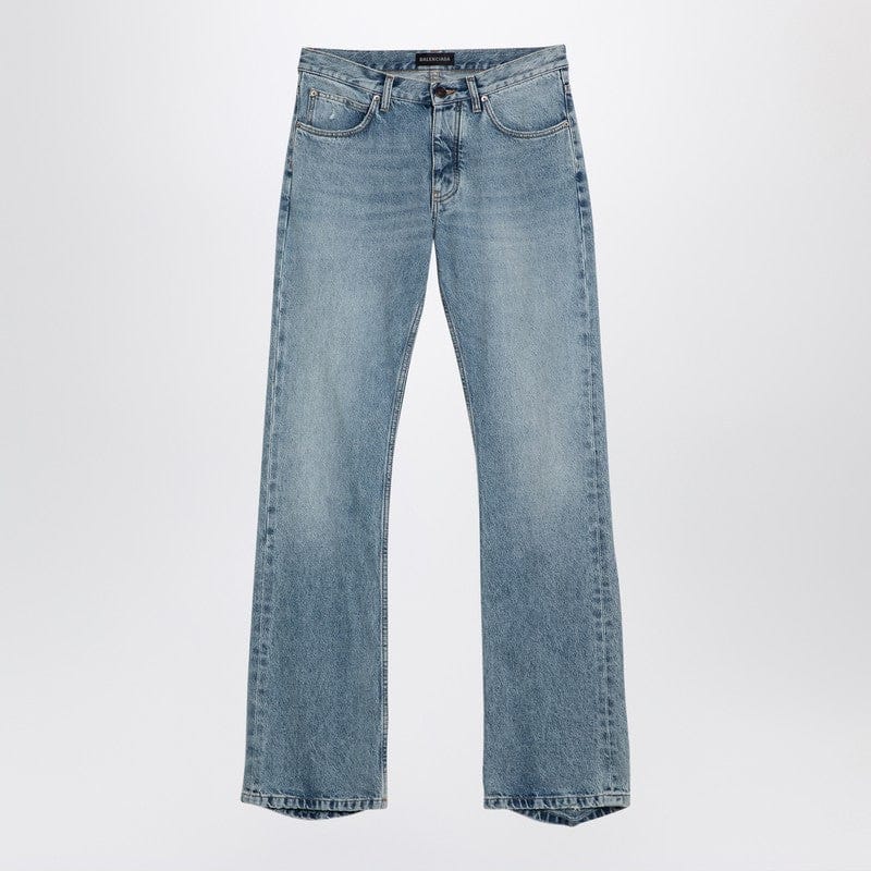 Pants Balenciaga - Light blue jeans with distressed hem - 28 Brand