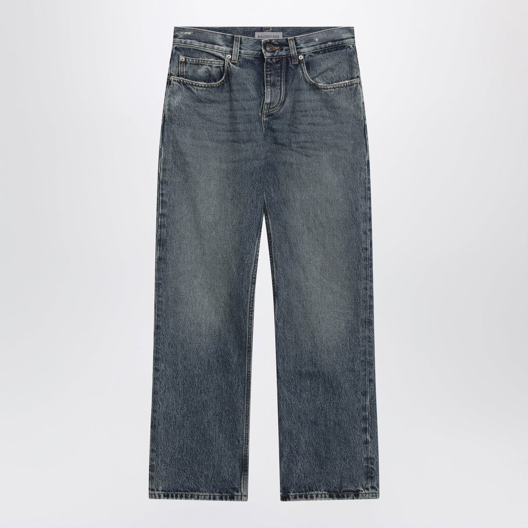 Pants Balenciaga - Vintage blue jeans with worn effect Brand