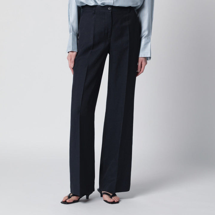 Pants Blue viscose trousers Brand