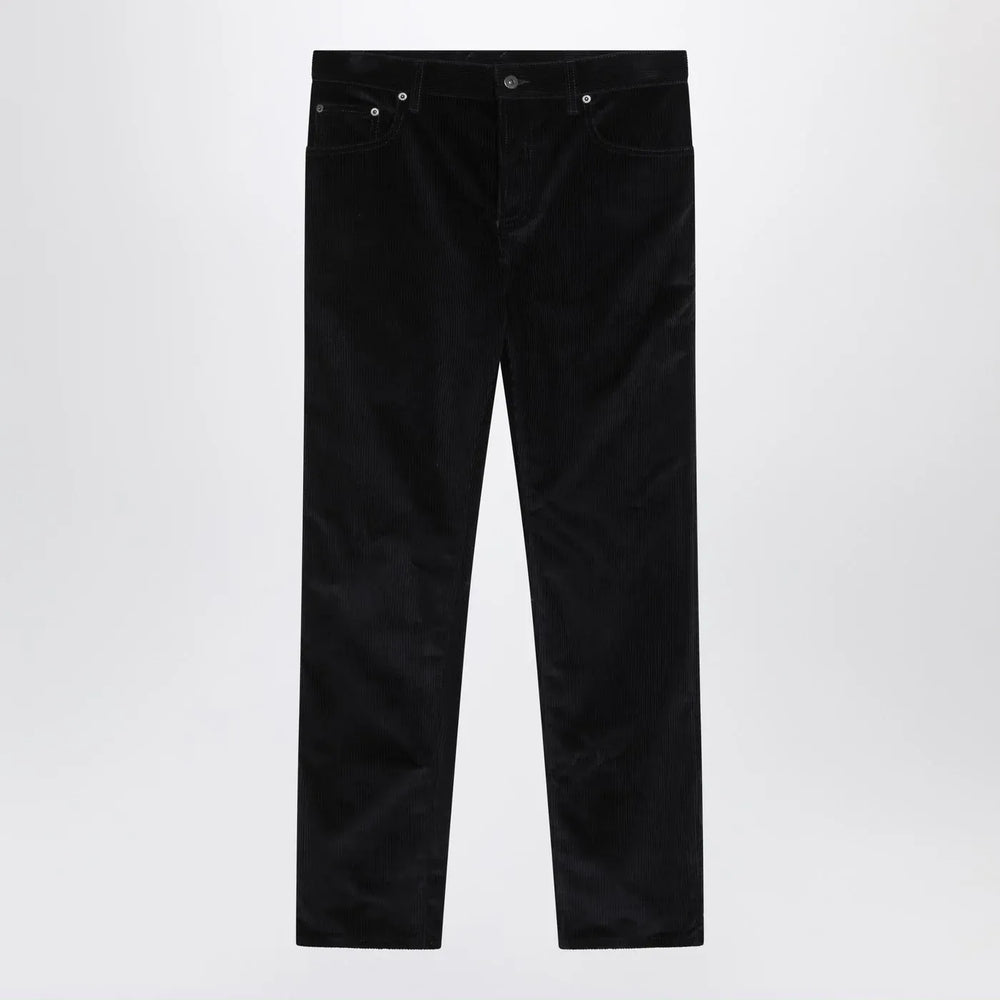 Burberry - Dark blue cotton corduroy trousers Brand Pants 30