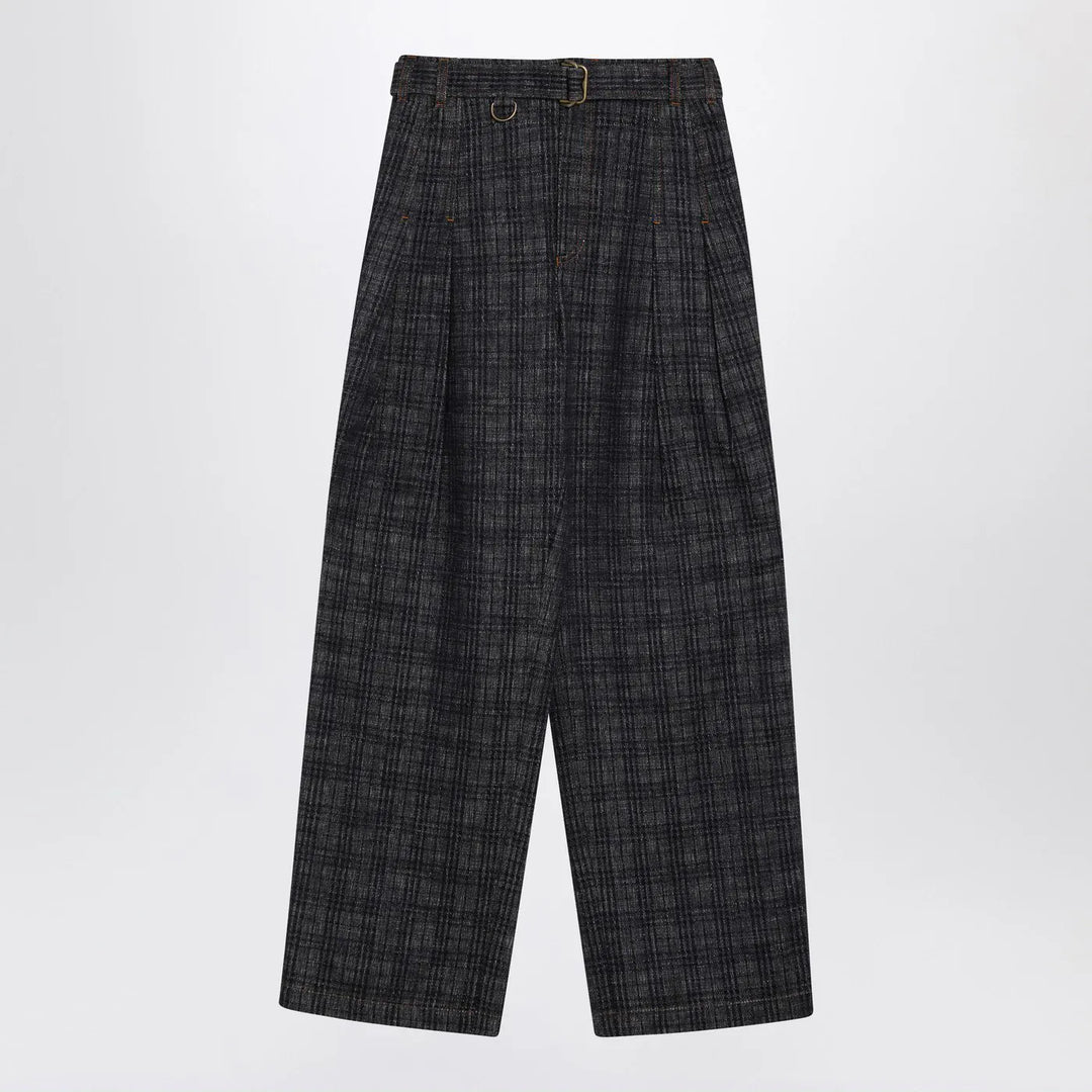 Burberry - Indigo jeans in Check pattern denim Brand Pants 25