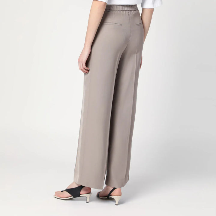 Calvin Klein - Ash grey trousers in linen blend Brand Pants