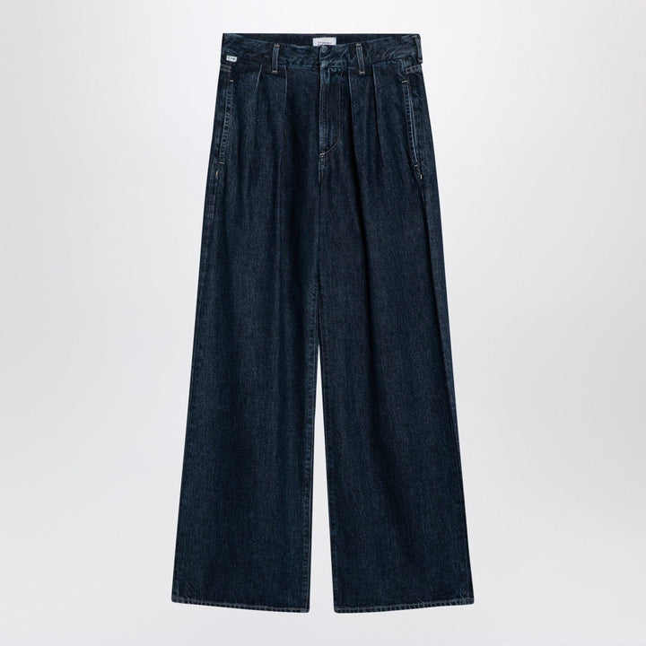 Pants 24 Citizens of Humanity - Dark wide jeans with pleats Brand
