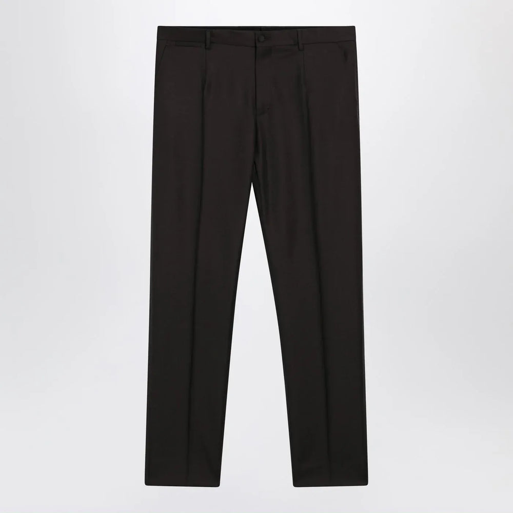Dolce&Gabbana - Brown wool trousers Brand Pants 50 IT