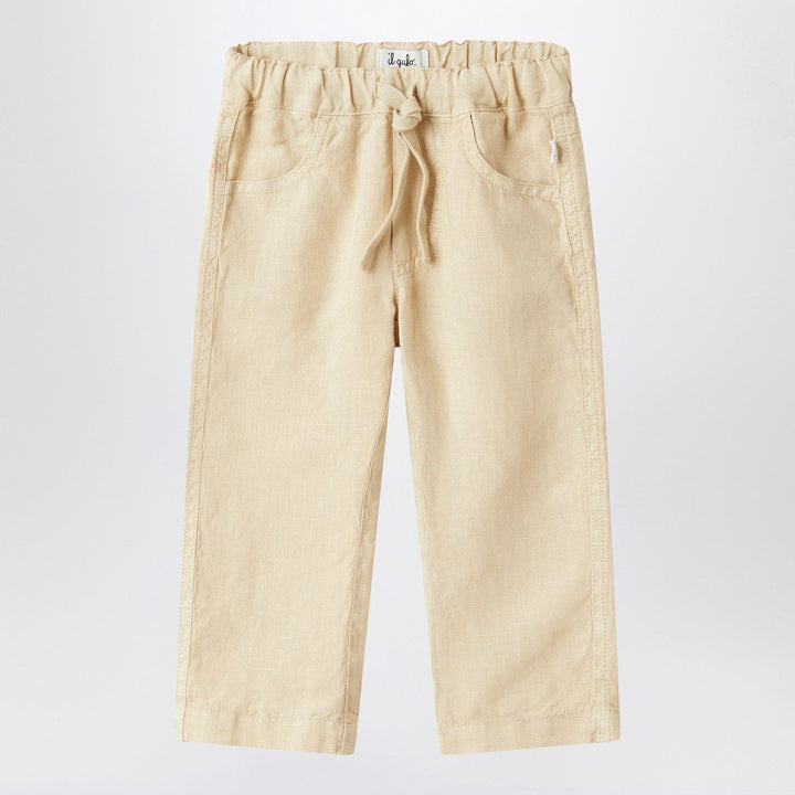 Pants Il Gufo - Beige linen trousers Brand