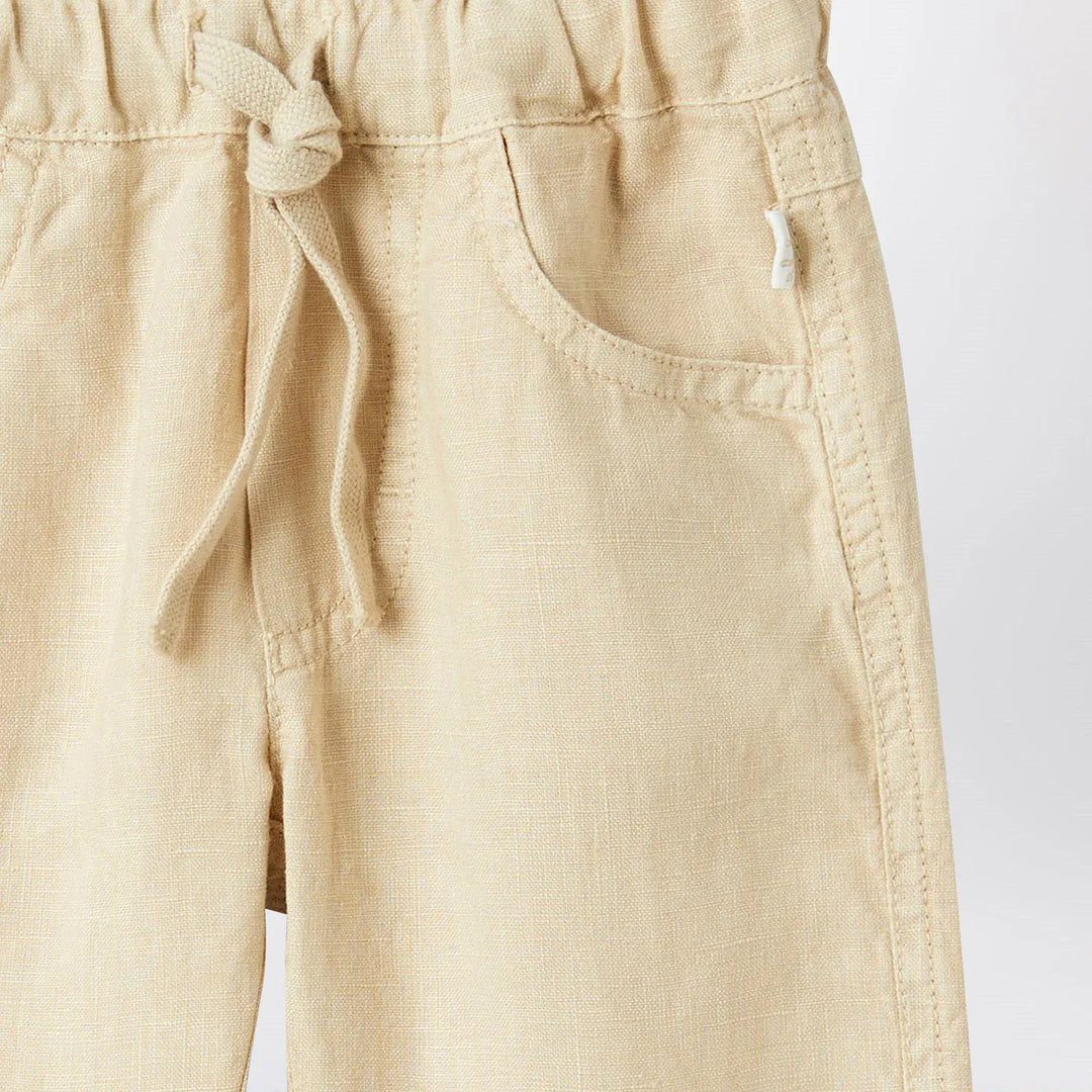 Il Gufo - Beige linen trousers Brand Pants