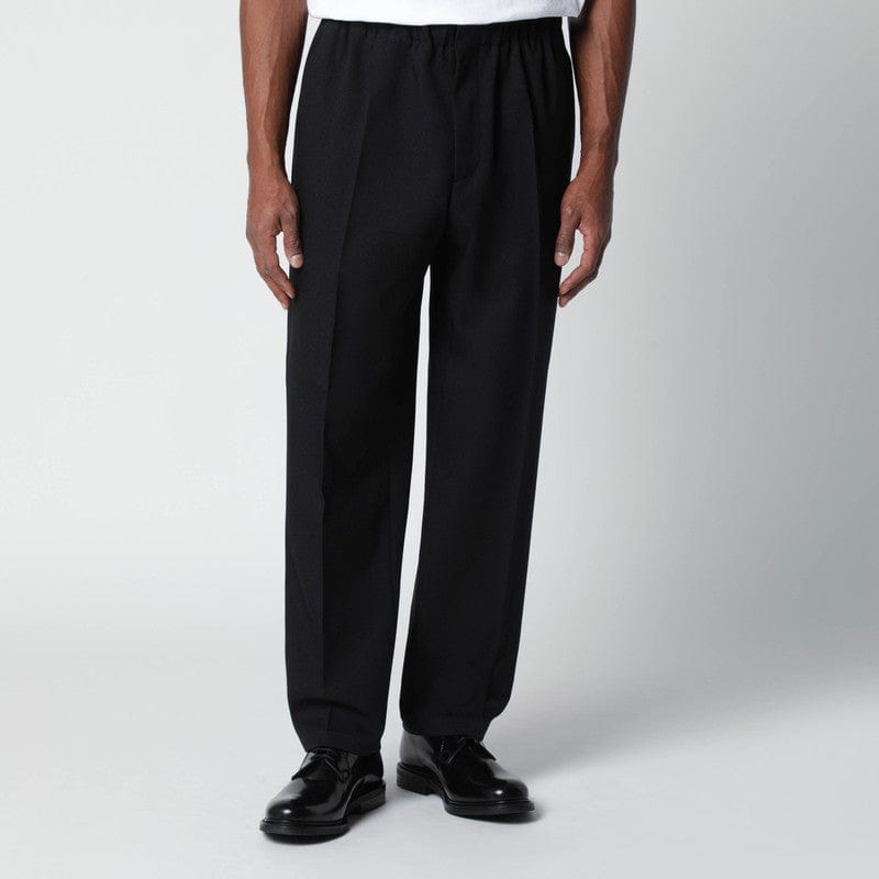 Pants Jil Sander - Black technical serge trousers - 50 IT Brand