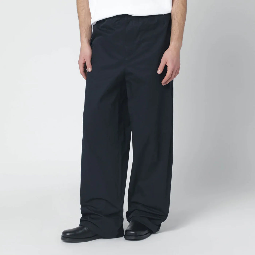 Jil Sander - Midnight blue cotton trousers Brand Pants 46 IT