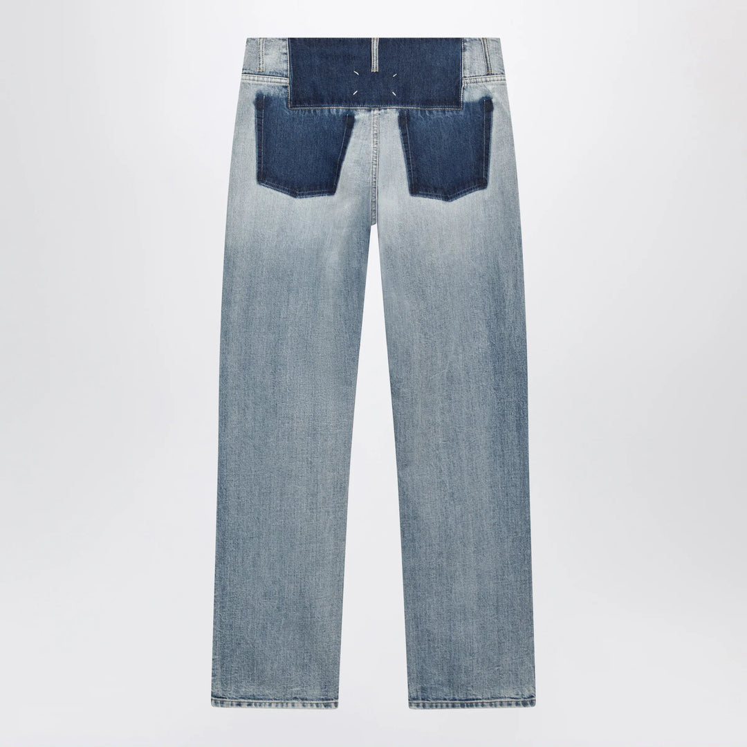 Maison Margiela - Patchwork jeans in indigo blue denim Brand Pants