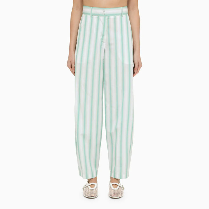 Margaux Lönnberg - Beatty striped cotton trousers Brand Pants 34  FR