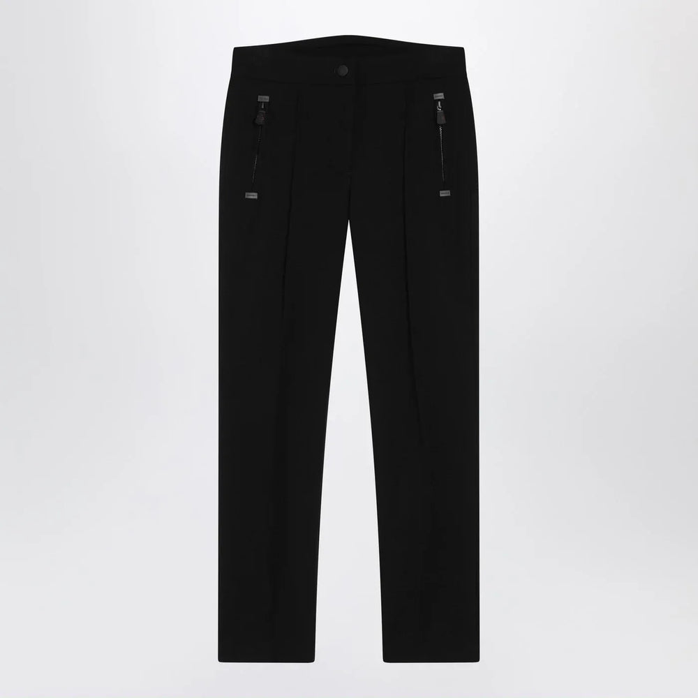 Moncler Grenoble - Black slim trousers in GORE-TEX Brand Pants 42  IT