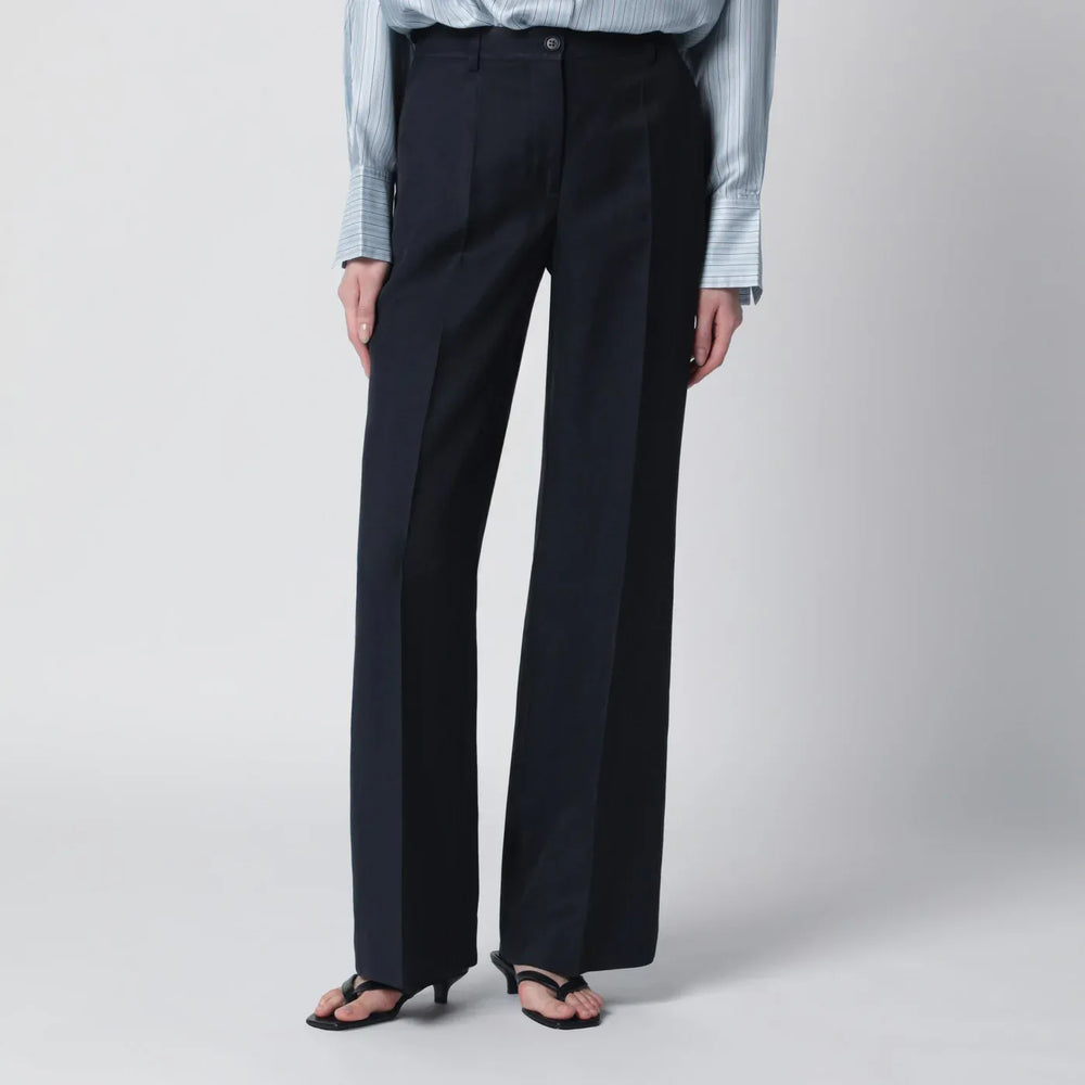 P.A.R.O.S.H. - Blue viscose trousers Brand Pants M
