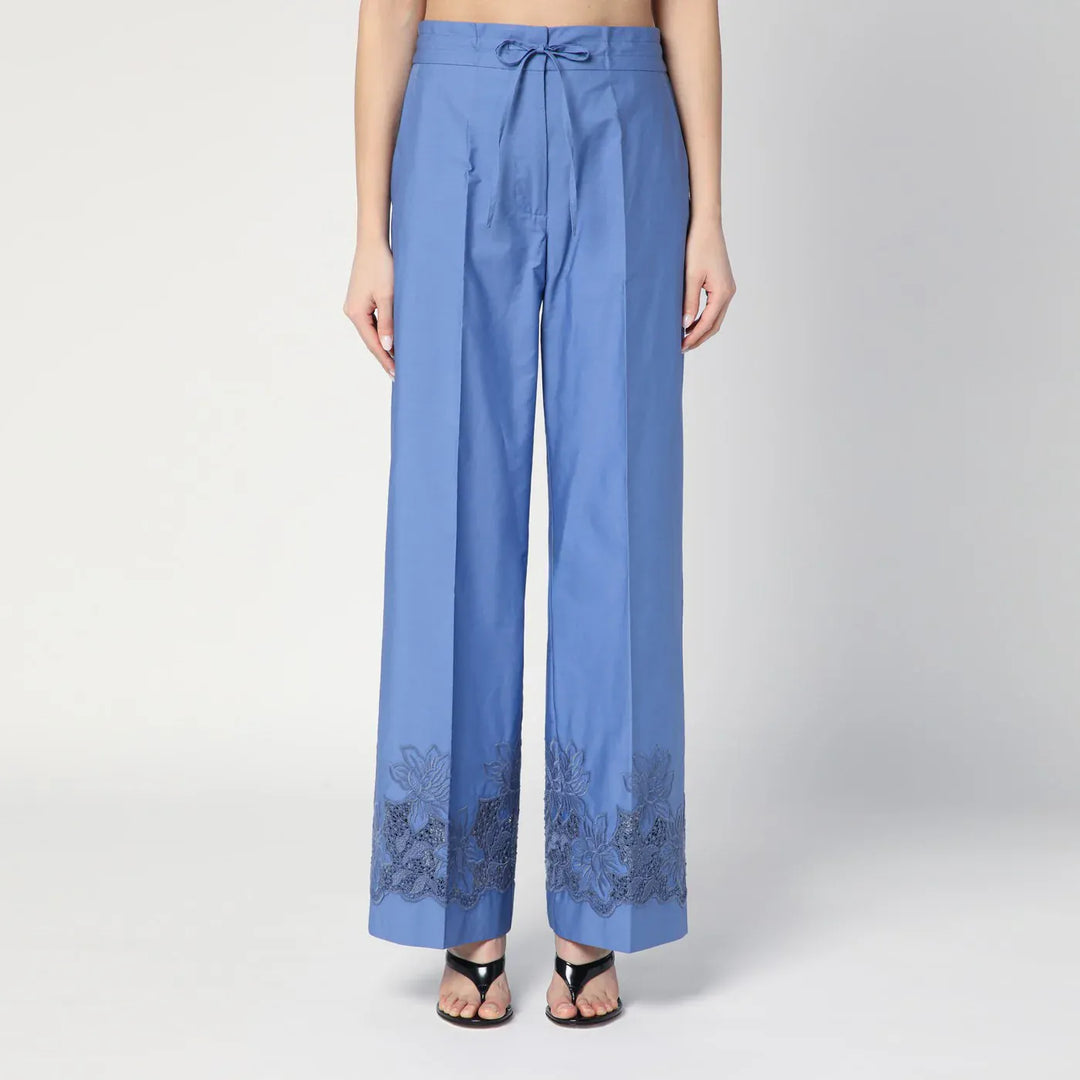 P.A.R.O.S.H. - Embroidered cotton pants Brand Pants M