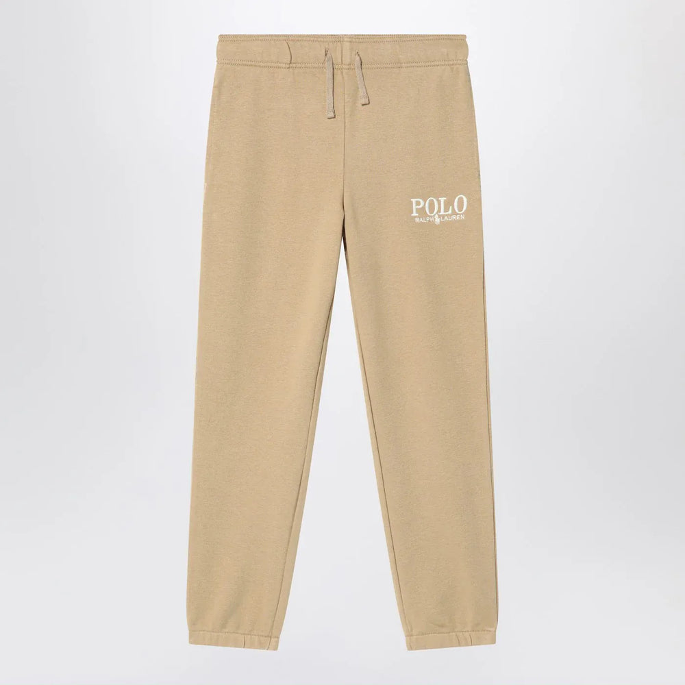 Polo Ralph Lauren - Beige cotton jogging trousers with logo Brand Pants L