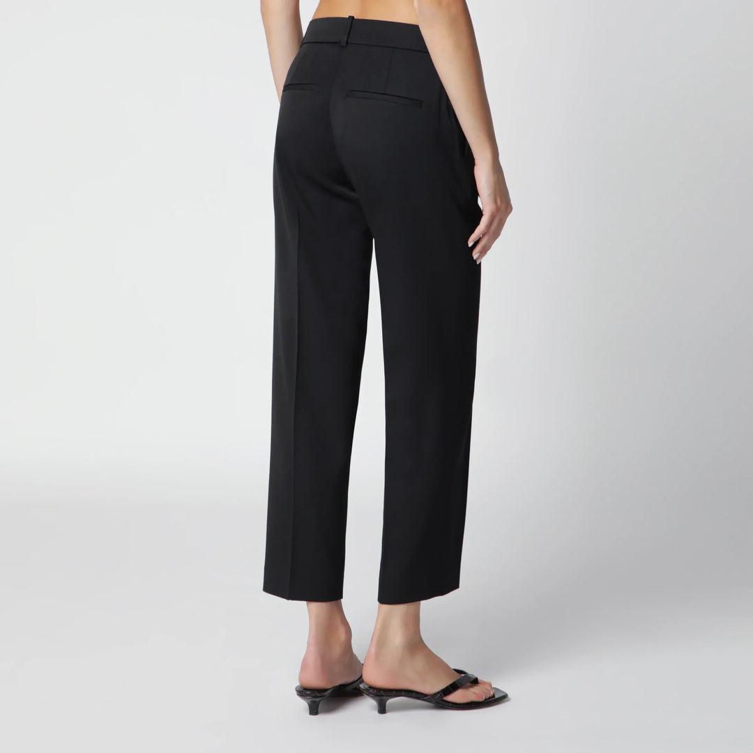 Róhe - Black Mies Cigarette-Leg Trousers Brand Pants