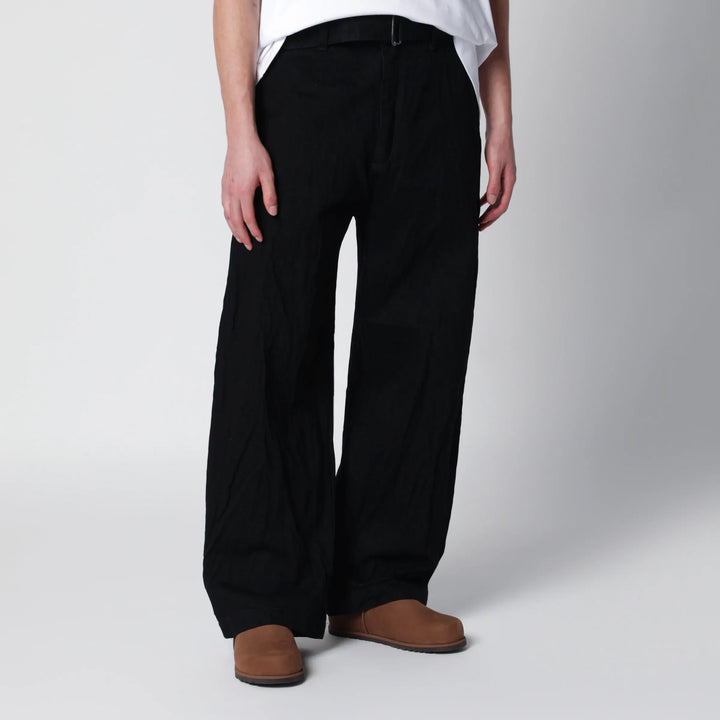 STUDIO NICHOLSON - Now mid-rise jeans in black cotton denim Brand Pants XS