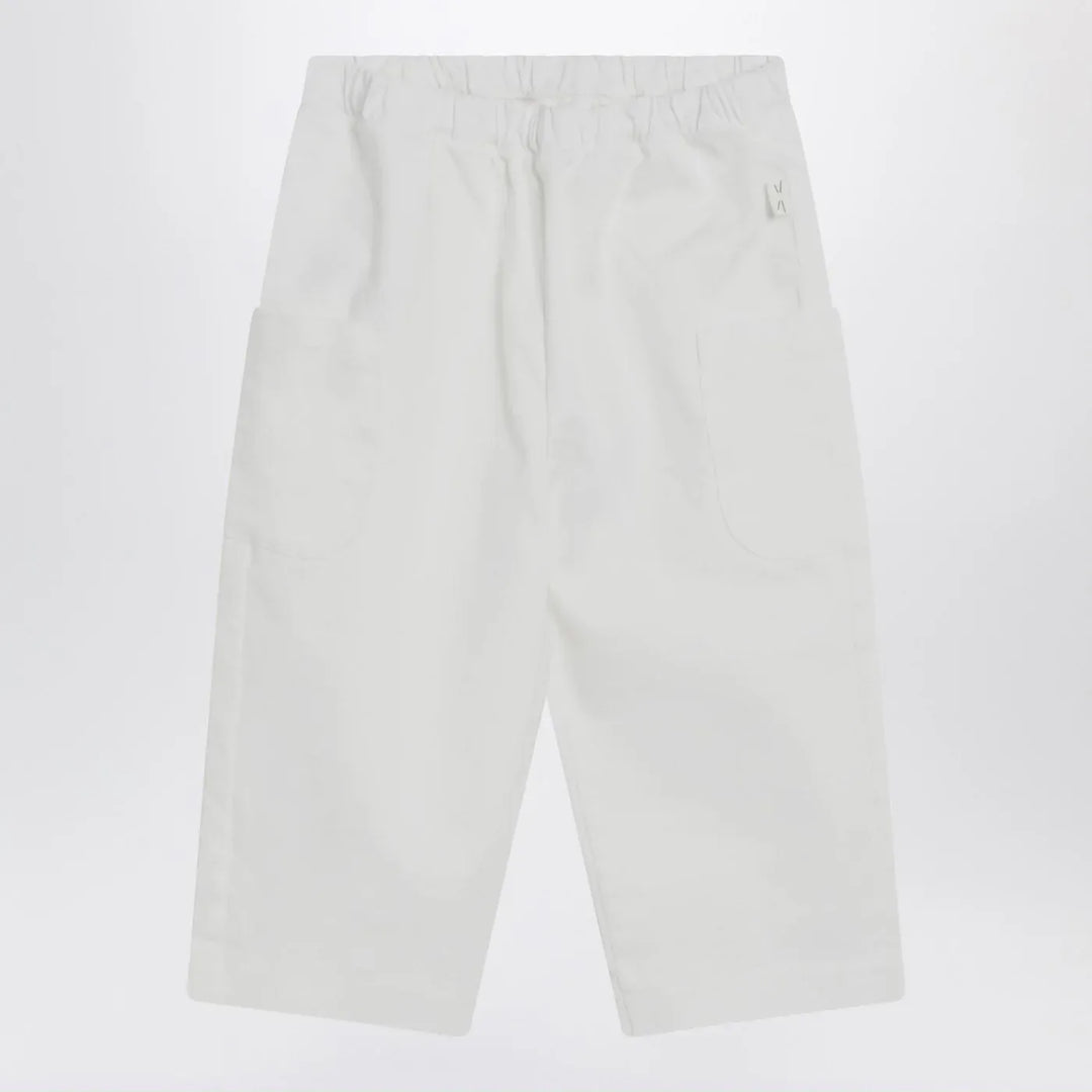 Teddy &amp; Minou - Milky white cotton trousers Brand Pants 1/3M