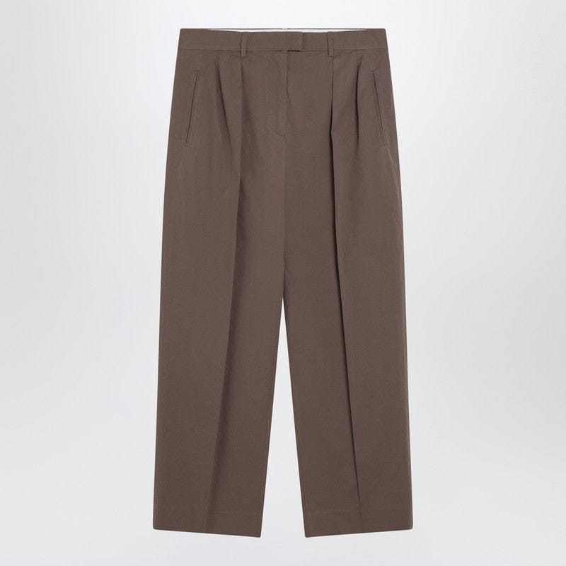 Pants The Row - Taupe cotton trousers - 6 US Brand