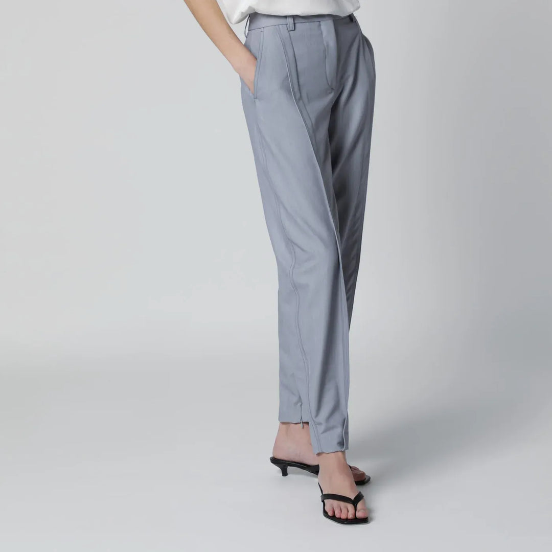 TheLatest - Grey Daniela trousers Brand Pants