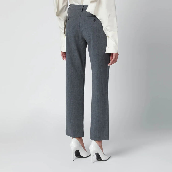 TheLatest - Grey wool-blend trousers Brand Pants