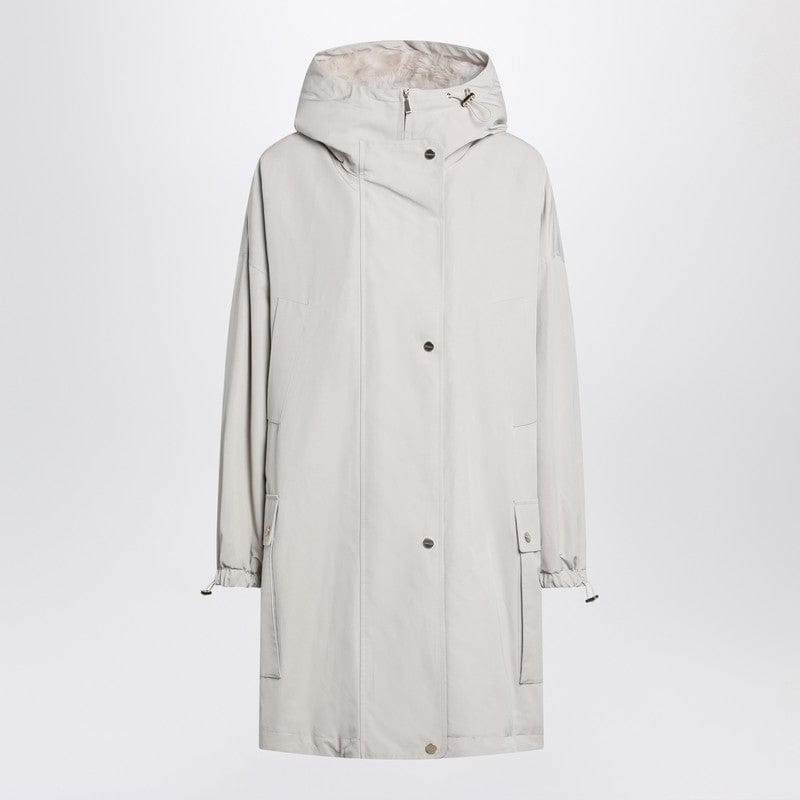 Coats &amp; Jackets Max Mara Studio - Light beige cotton blend parka - 44 IT Brand