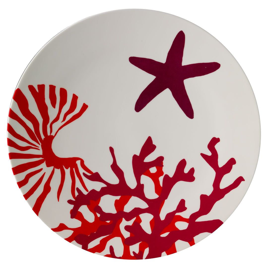 Mario Luca Giusti Corallo Red Plates Set Brand Plates