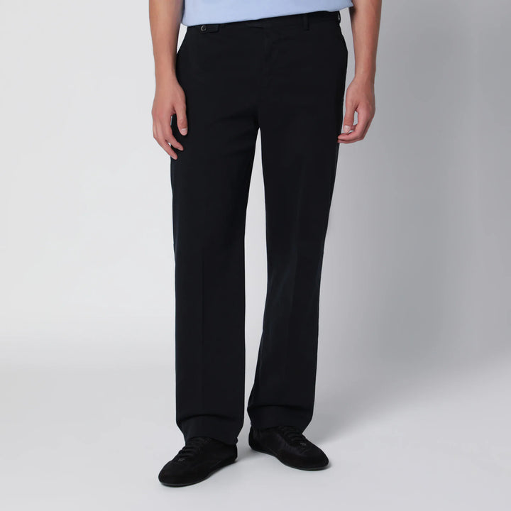 PT Torino - Navy Cotton Trousers Brand 46 IT