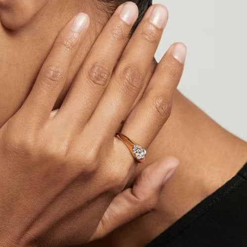 PDPaola Rings PDPaola Vanilla Stamp 18k Gold Plated Ring Brand