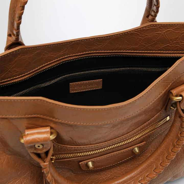 Balenciaga - Le City medium bag in camel/antique gold Brand Satchel Bag TU