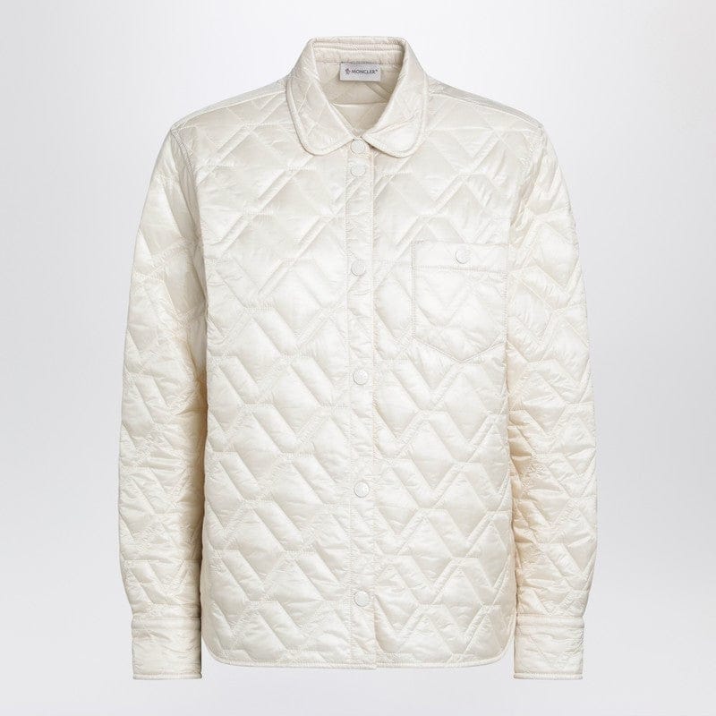 Shirts &amp; Tops Moncler - Beige quilted shirt - 40 IT Brand