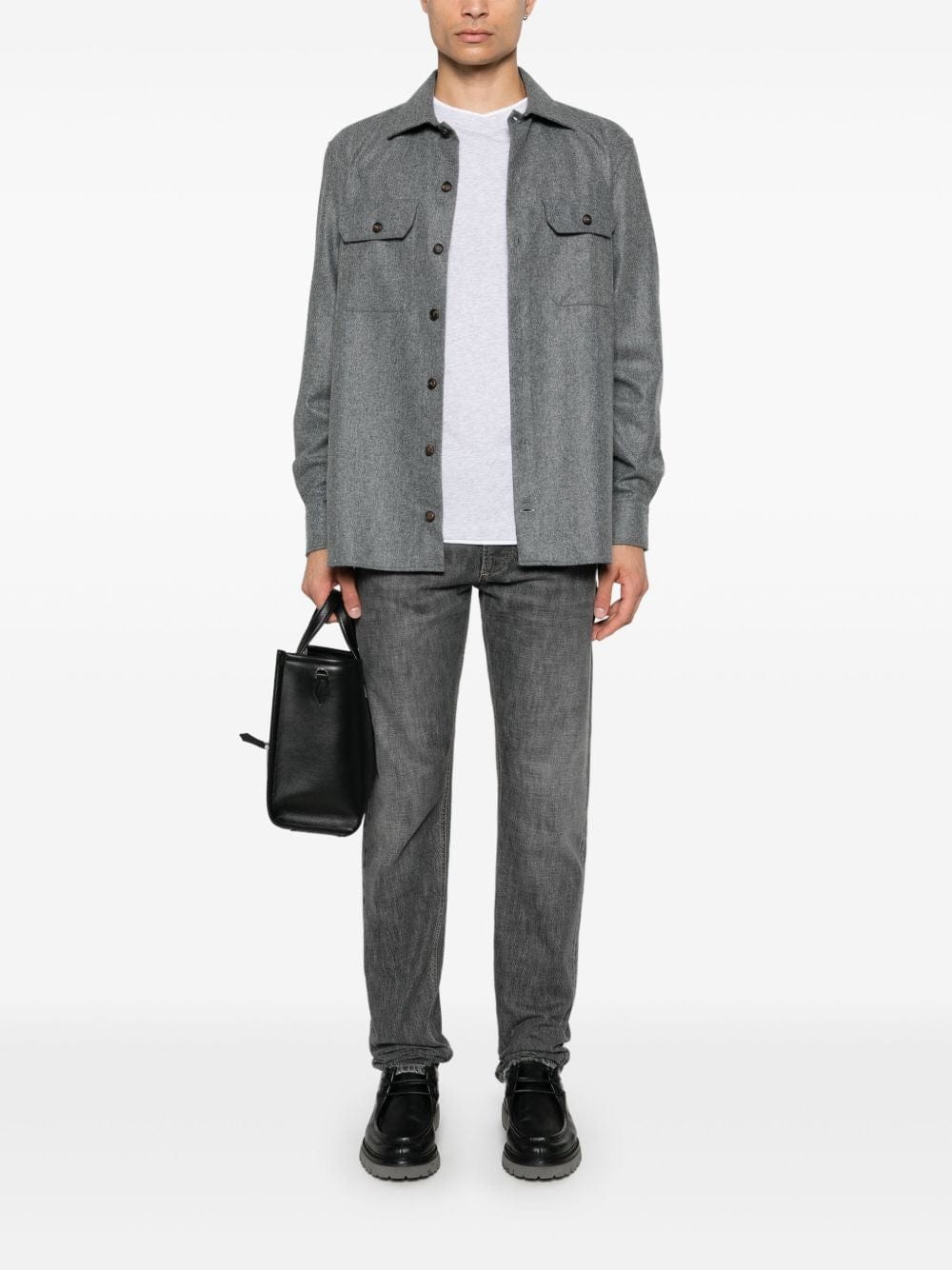 Brunello Cucinelli Shirts Brunello Cucinelli Shirts Grey Brunello Cucinelli Shirts Grey Brand