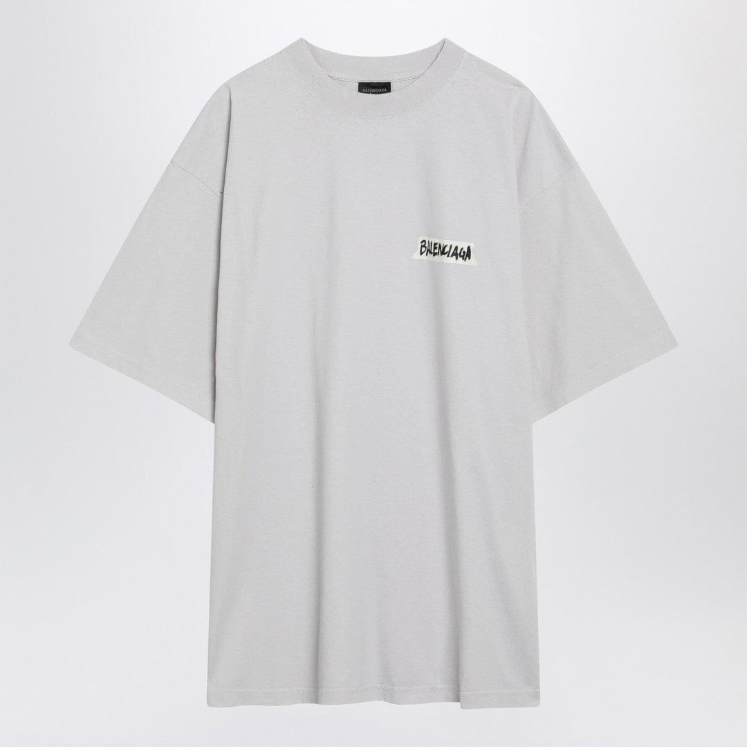 Shirts & Tops Balenciaga - White Masking Tape T-shirt with medium fit Brand