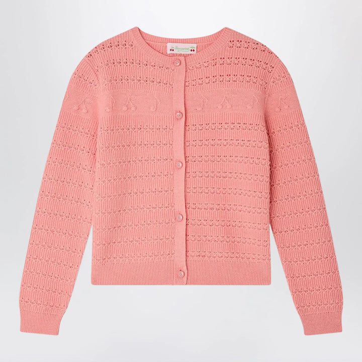 Bonpoint - Mia cardigan with cherries and musical notes in wool blend Brand Shirts &amp; Tops 8Y